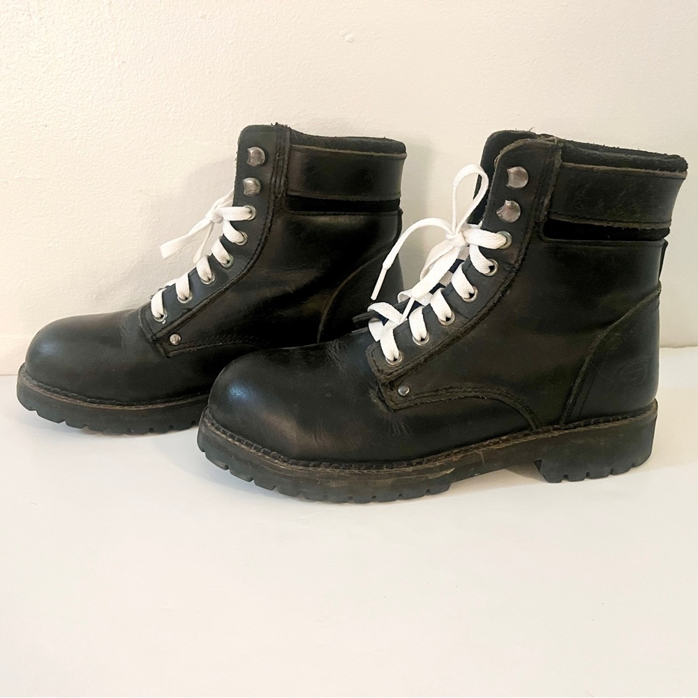 Skechers Work Steel Toe Leather Boots